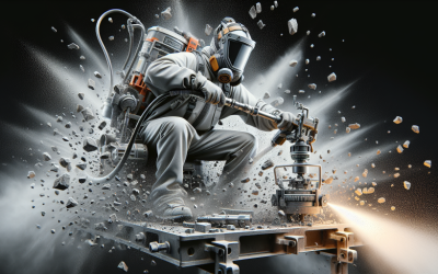 Granallado con granalla angular