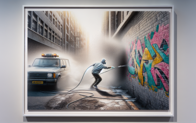 Sand blast en la limpieza de graffitis