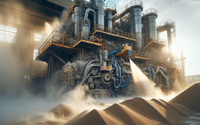 Sand blast en la limpieza de maquinaria pesada